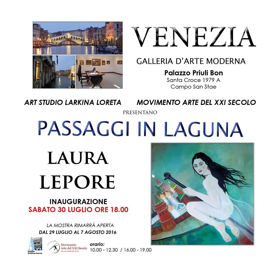 Laura Lepore Artista Torino locandina mostra Venezia