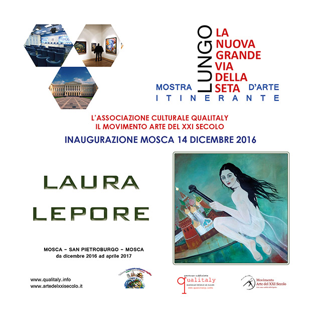 Laura Lepore Artista Torino locandina La-Grande-via-della-seta