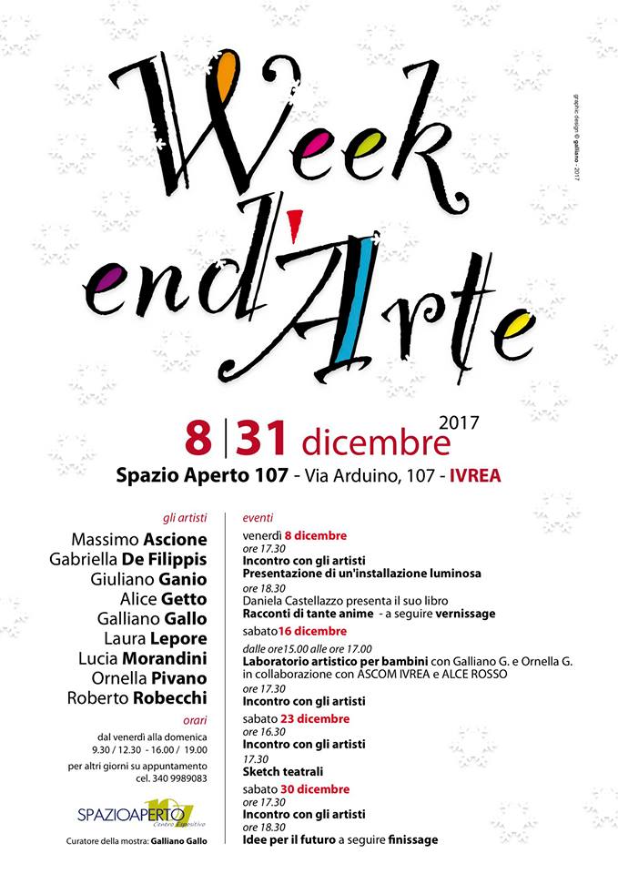 Laura Lepore Artista Torino locandina IVREA_week end'arte