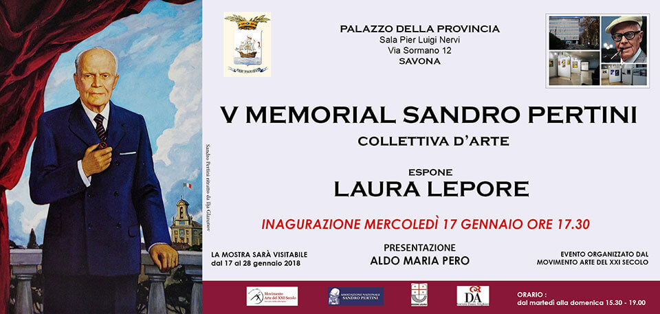 Laura Lepore Artista Torino locandina Memorial-Sandro-Pertini