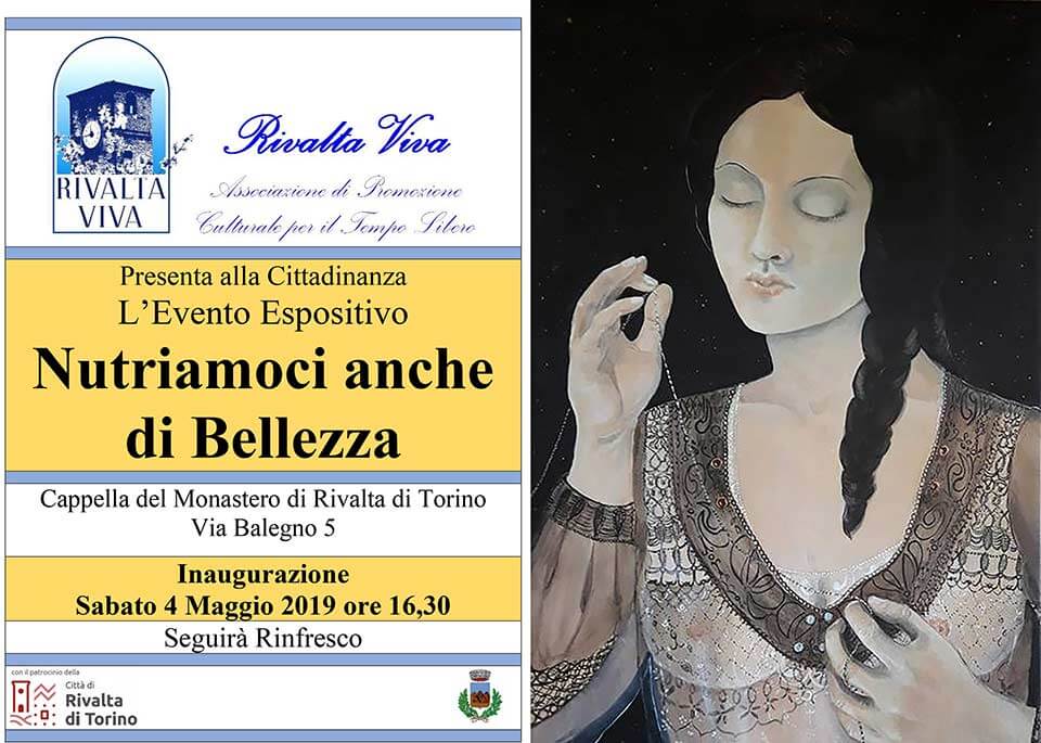 Laura Lepore Artista Torino locandina Nutriamoci-di-Bellezza