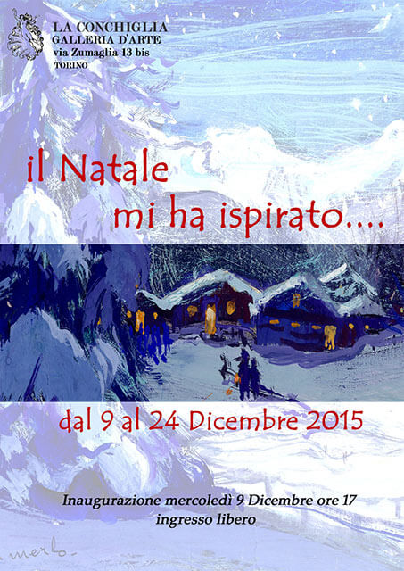Laura Lepore Artista Torino locandina mostra Natale-2015