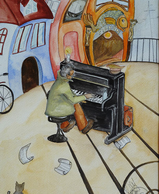 Il pianista di Copenaghen artisti di strada 2010