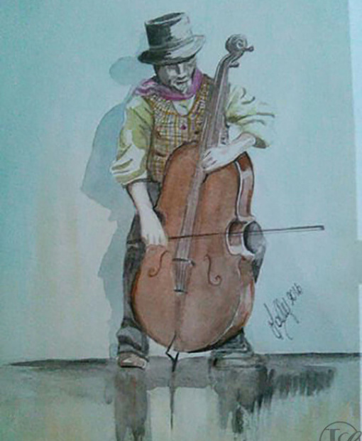 Suonatore di Viola artisti di strada 2010